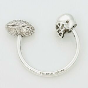 Tiffany & Co. Silver Football Helmet Key Chain